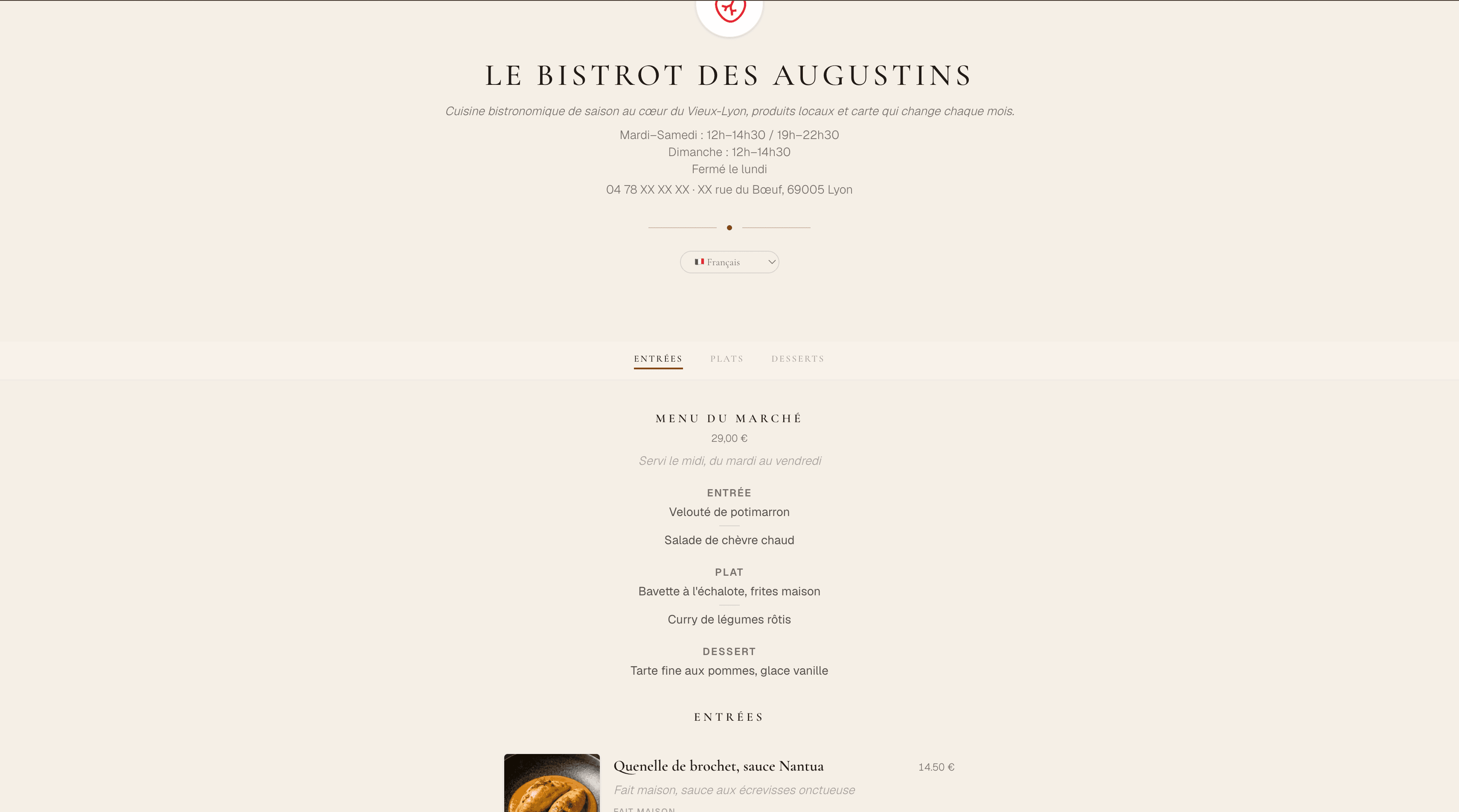 MenuCrush – Menus digitaux, zéro réimpression — screenshot 4