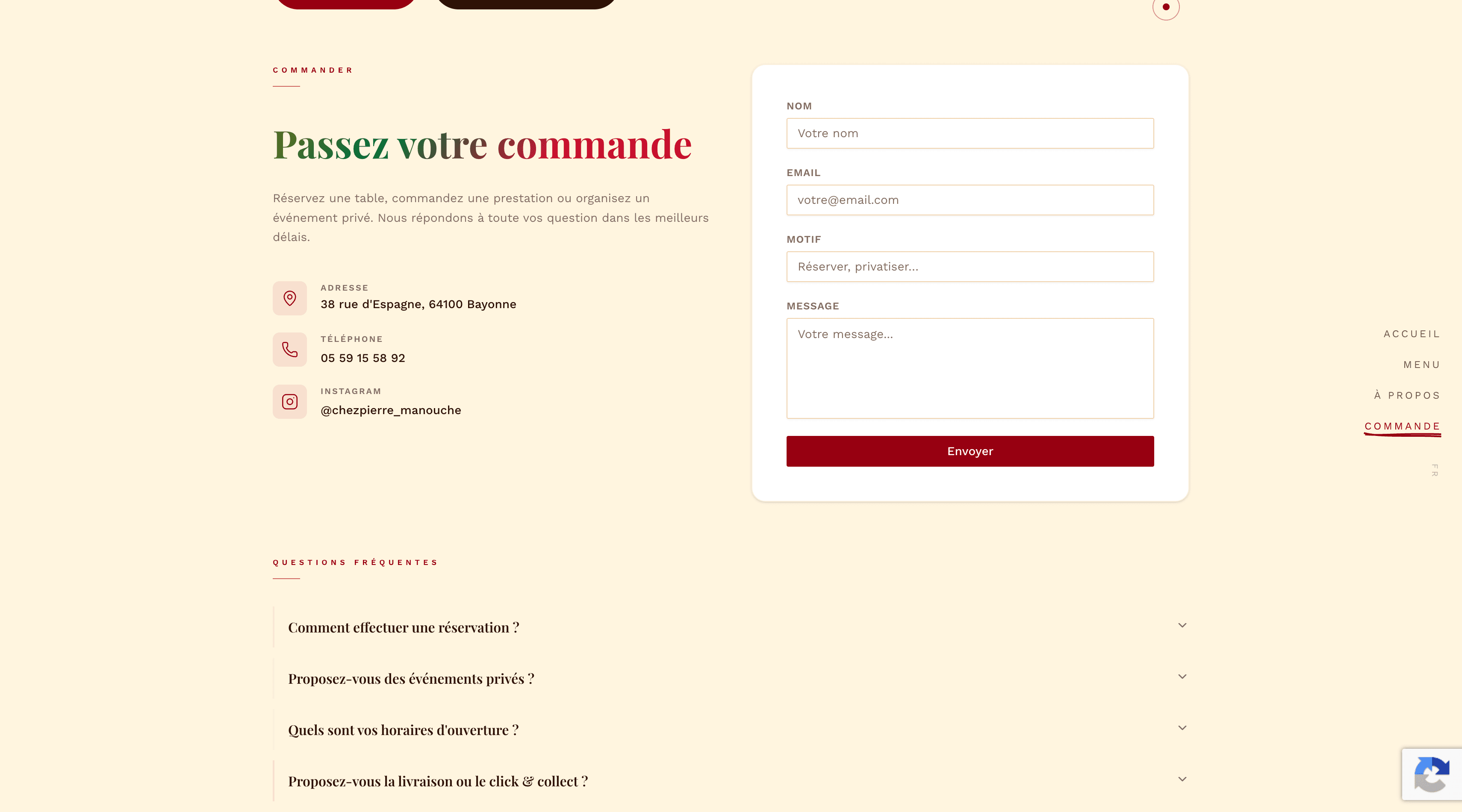 Chez Pierre Man'Ouché – Cuisine Libanaise, Bayonne — screenshot 3