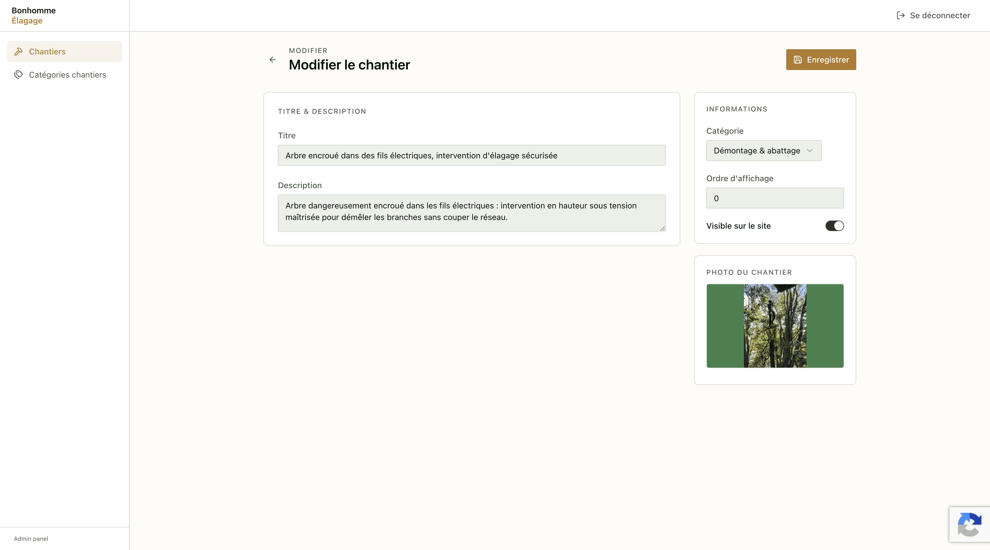 Bonhomme Élagage – Arboriculture professionnelle à La Réunion — screenshot 5