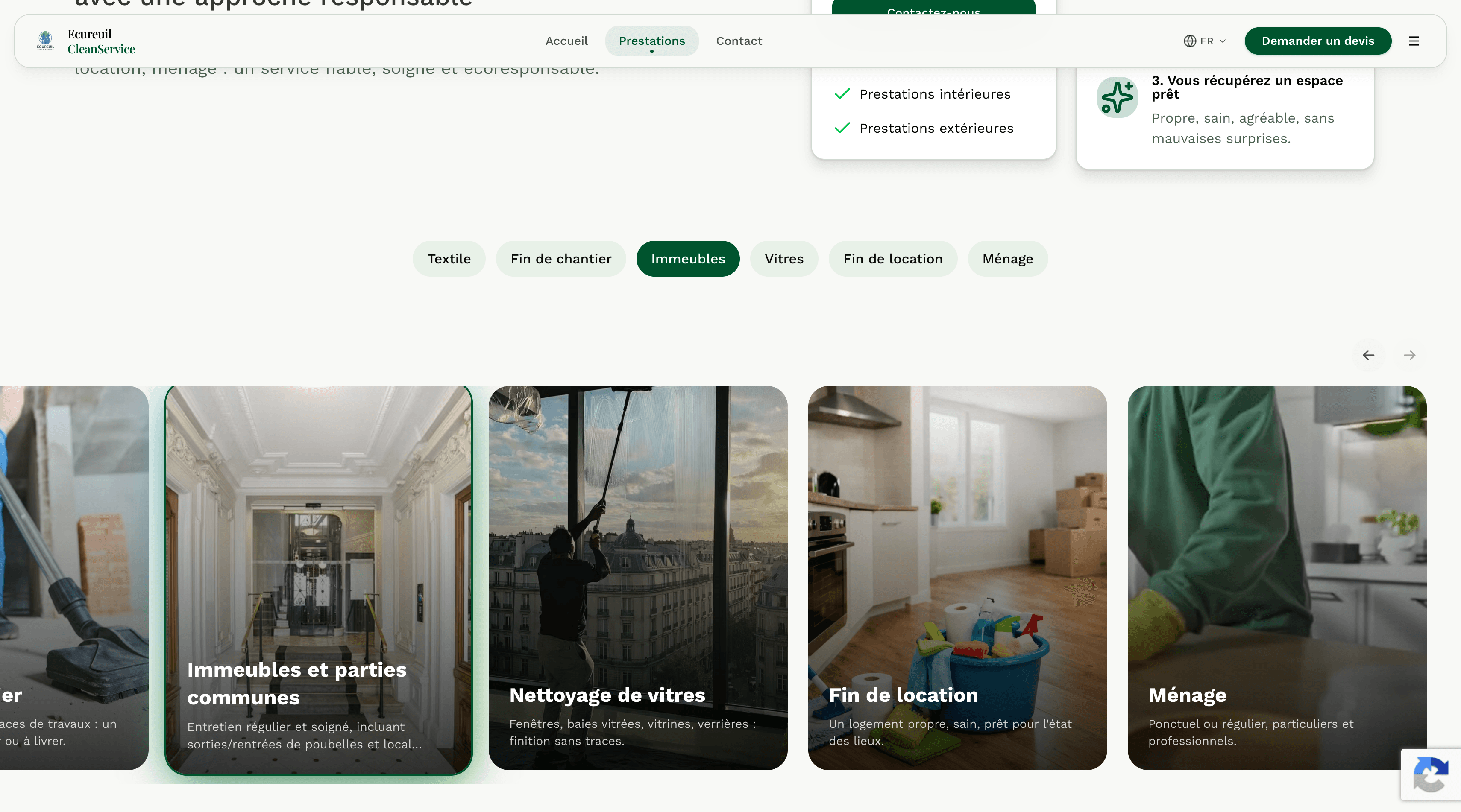 Écureuil Clean Service – Nettoyage Professionnel à Paris — screenshot 2